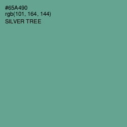 #65A490 - Silver Tree Color Image